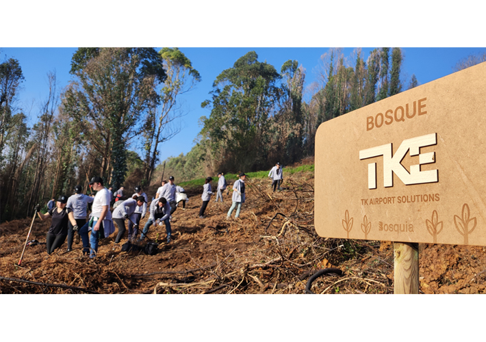 Foto TK Airport Solutions reforesta parte del monte Naranco en Oviedo.